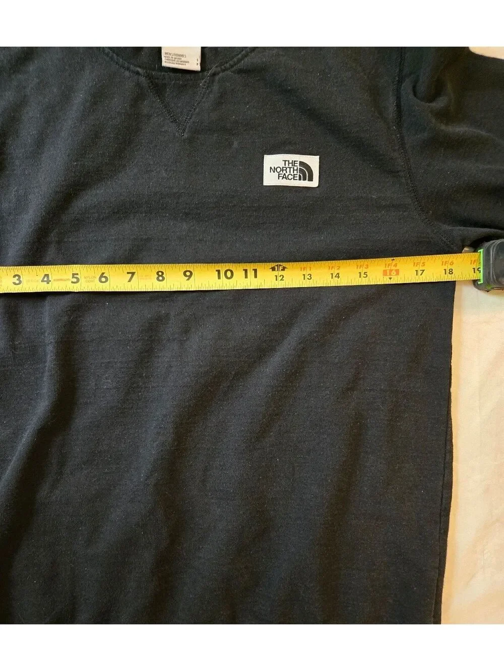 The North Face Black Long Sleeve Shirt Men's Small Cotton Blend Outdoor Tee